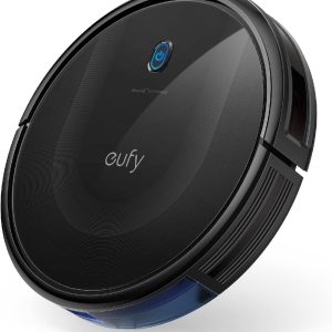 eufy Robot Vacuum 11S MAX, Super Thin, Powerful Suction, Quiet, Self-Charging Robotic Vacuum Cleaner, Cleans Hard Floors to Medium-Pile Carpets, Black